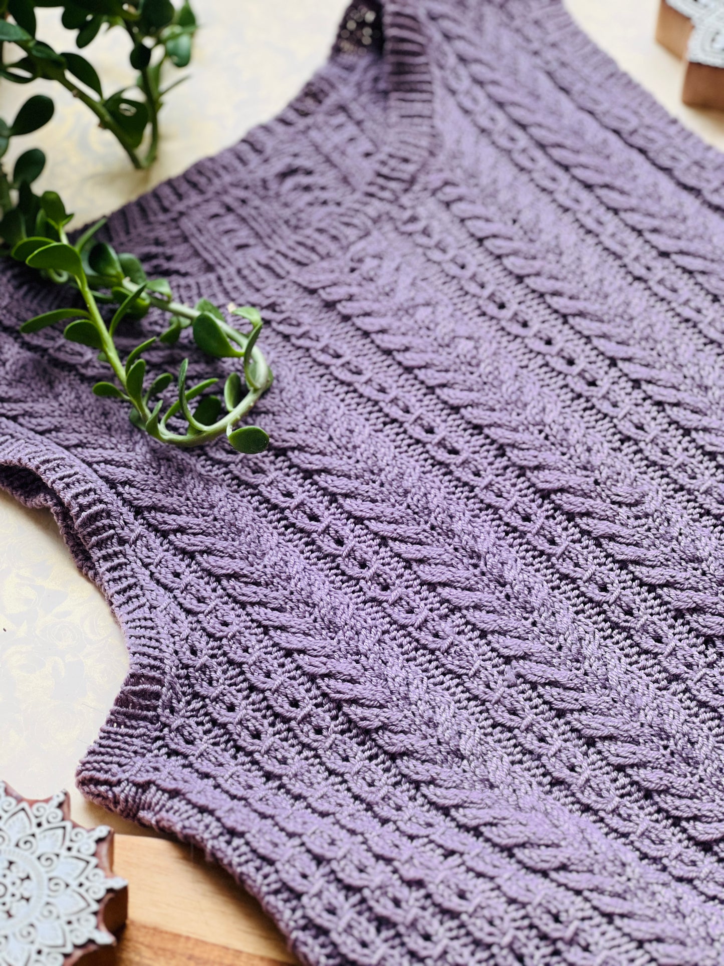 Mountain Laurel Knitted Vest/Top