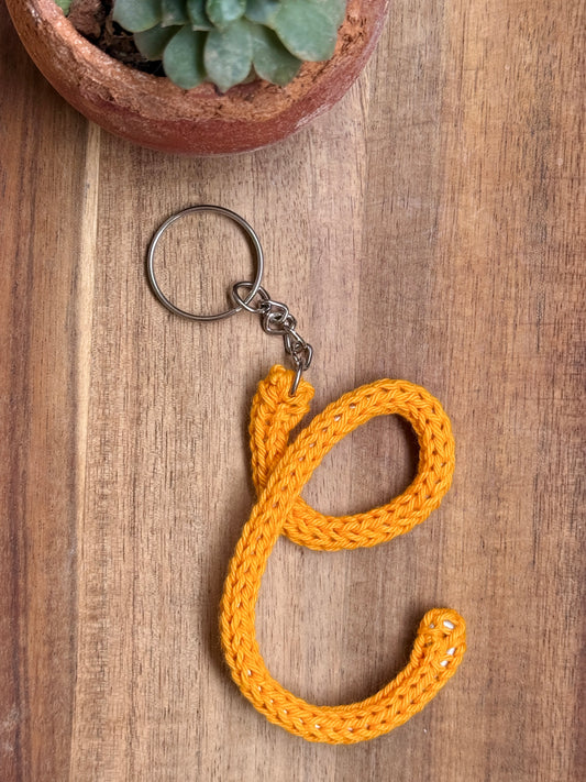 I-Cord Alphabet Keychain – Letter C