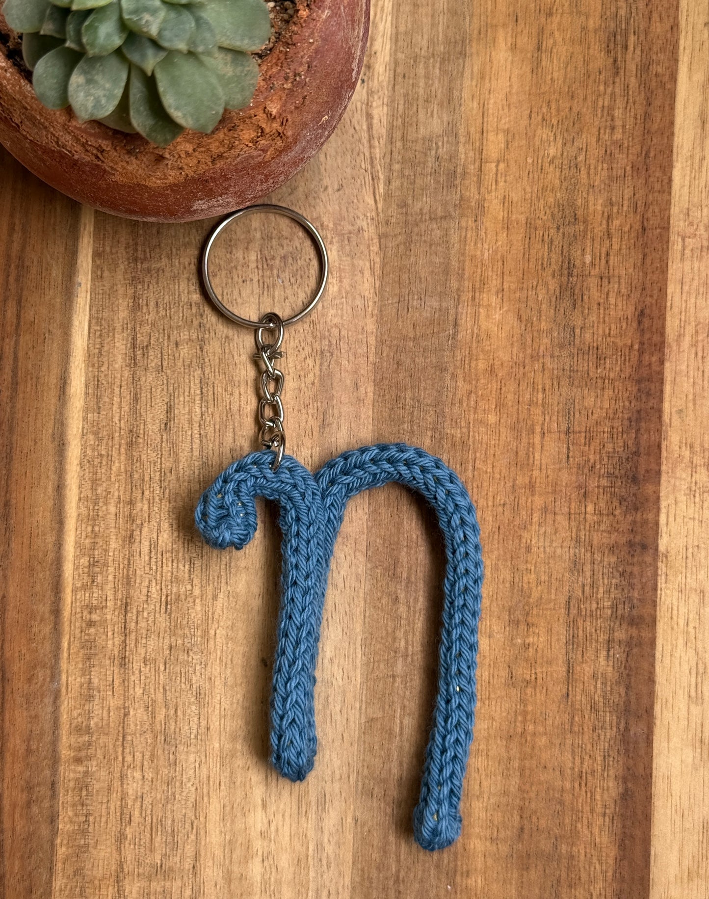 I-Cord Alphabet Keychain – Letter N