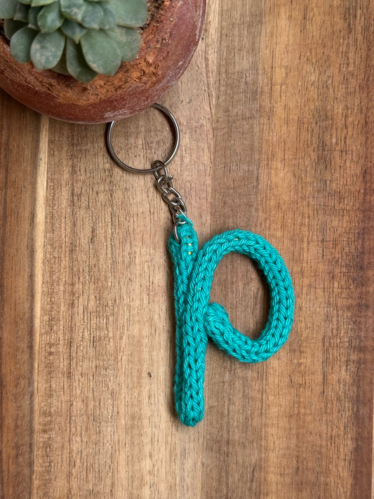 I-Cord Alphabet Keychain – Letter P
