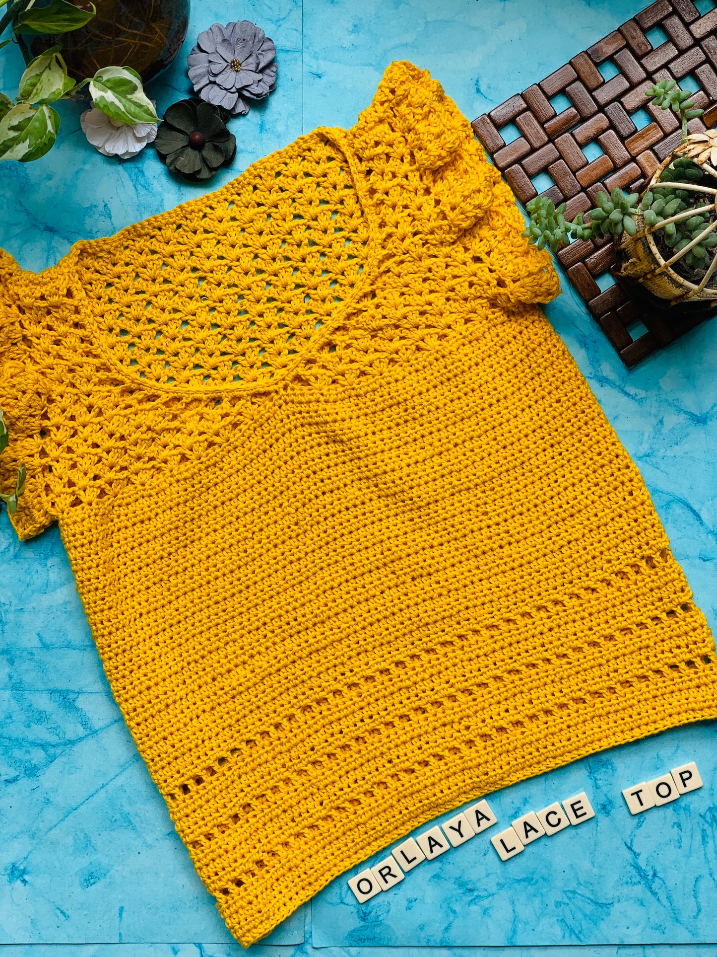 The Orlaya Lace Crochet Top