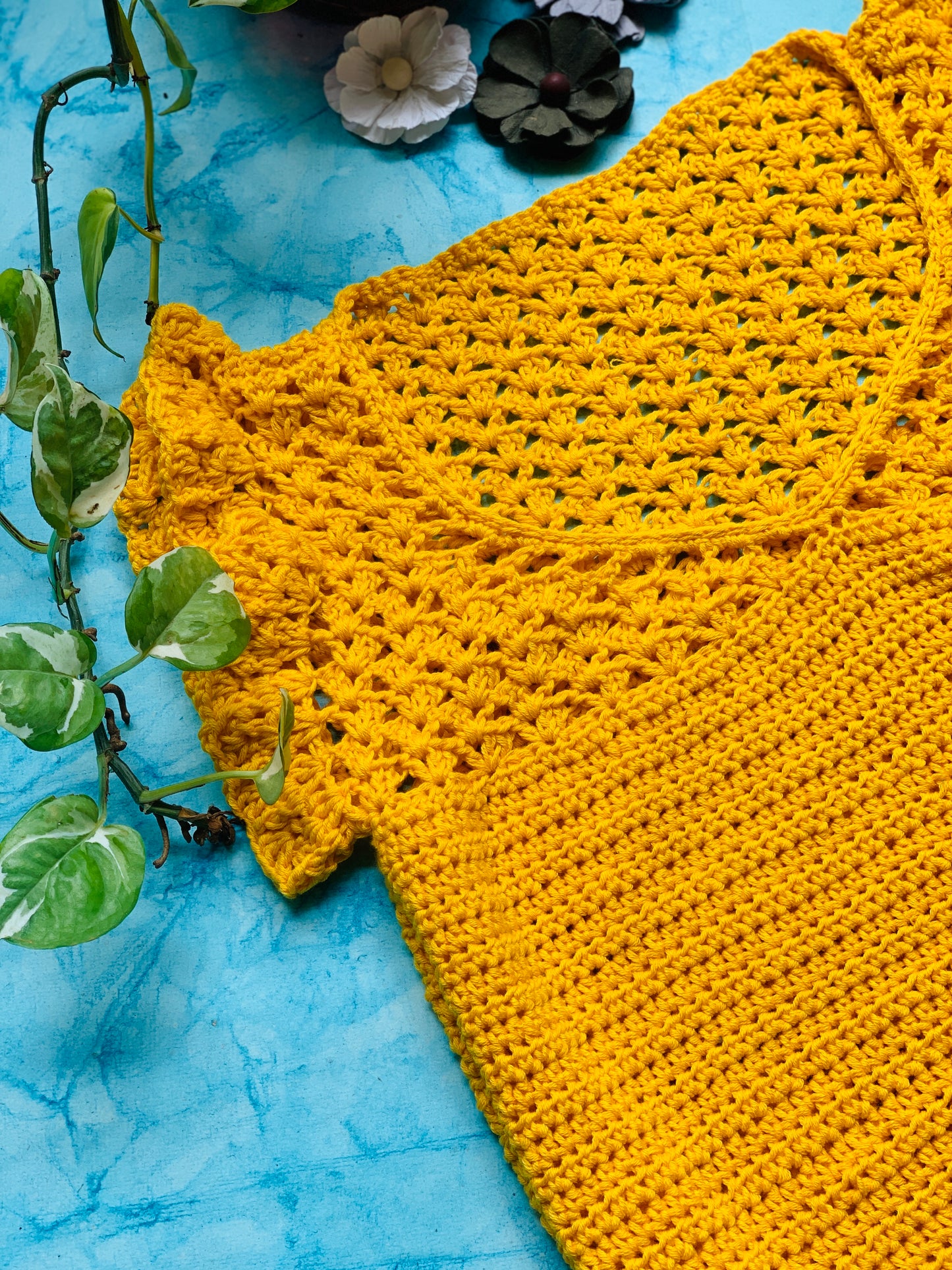 The Orlaya Lace Crochet Top