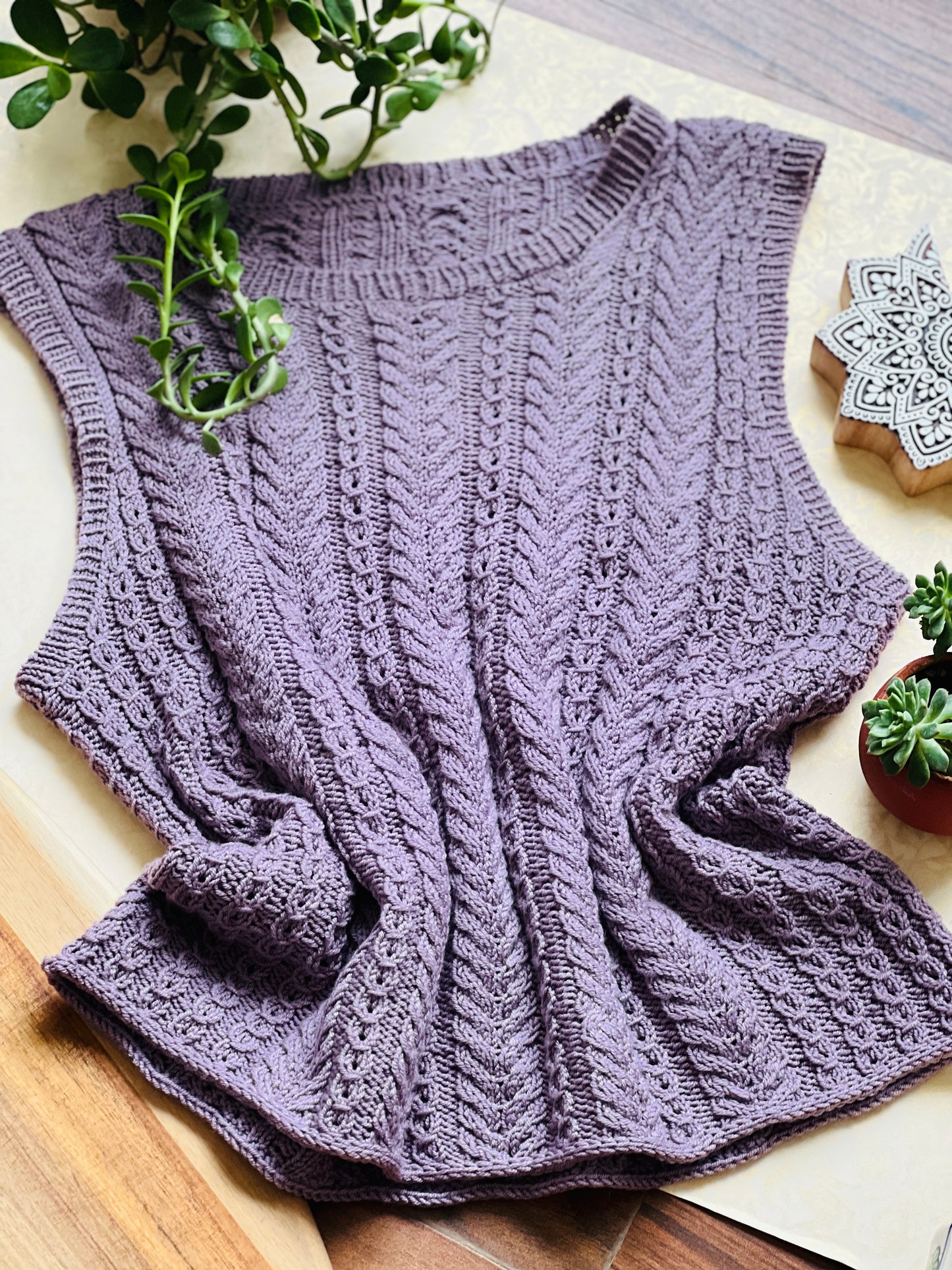 Mountain Laurel Knitted Vest/Top