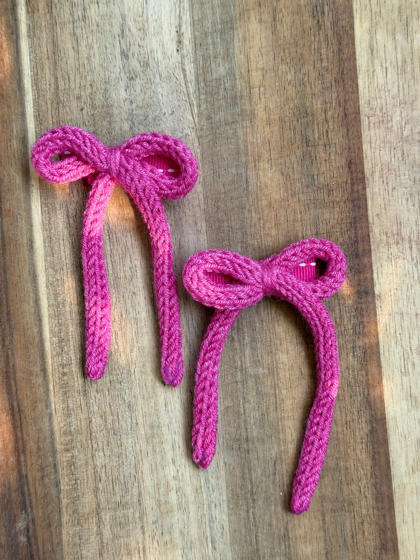 I-Cord Bow Hair Clip