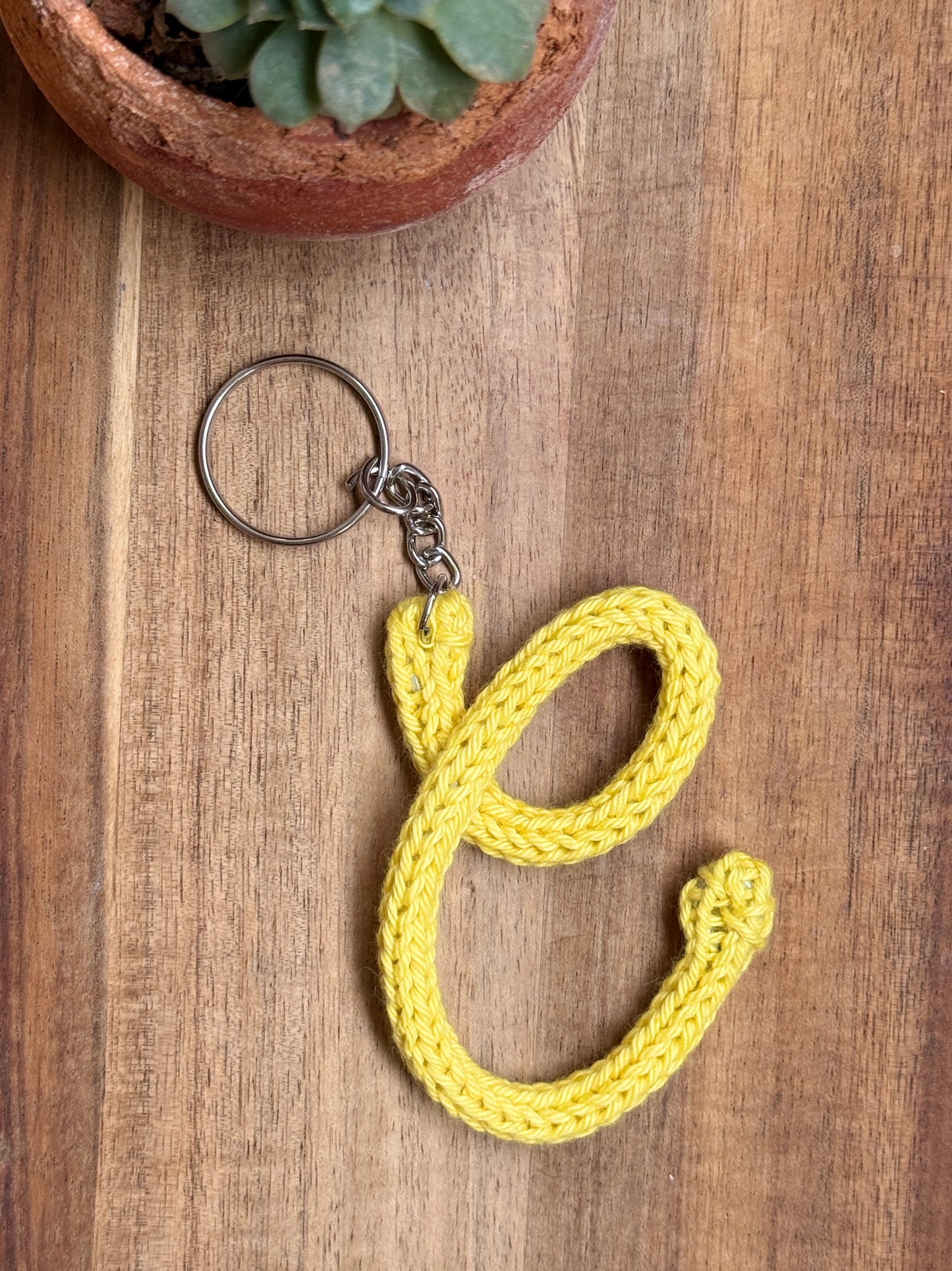 I-Cord Alphabet Keychain – Letter C