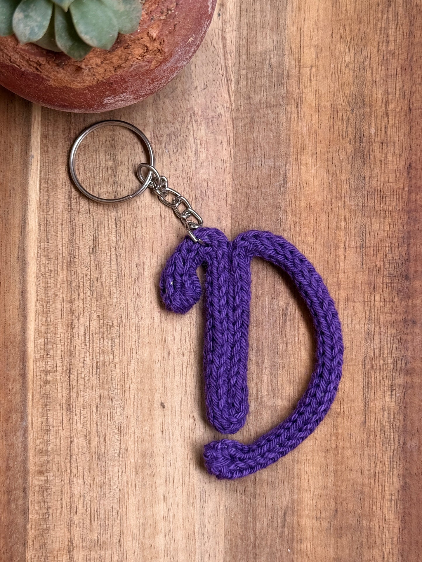 I-Cord Alphabet Keychain – Letter D