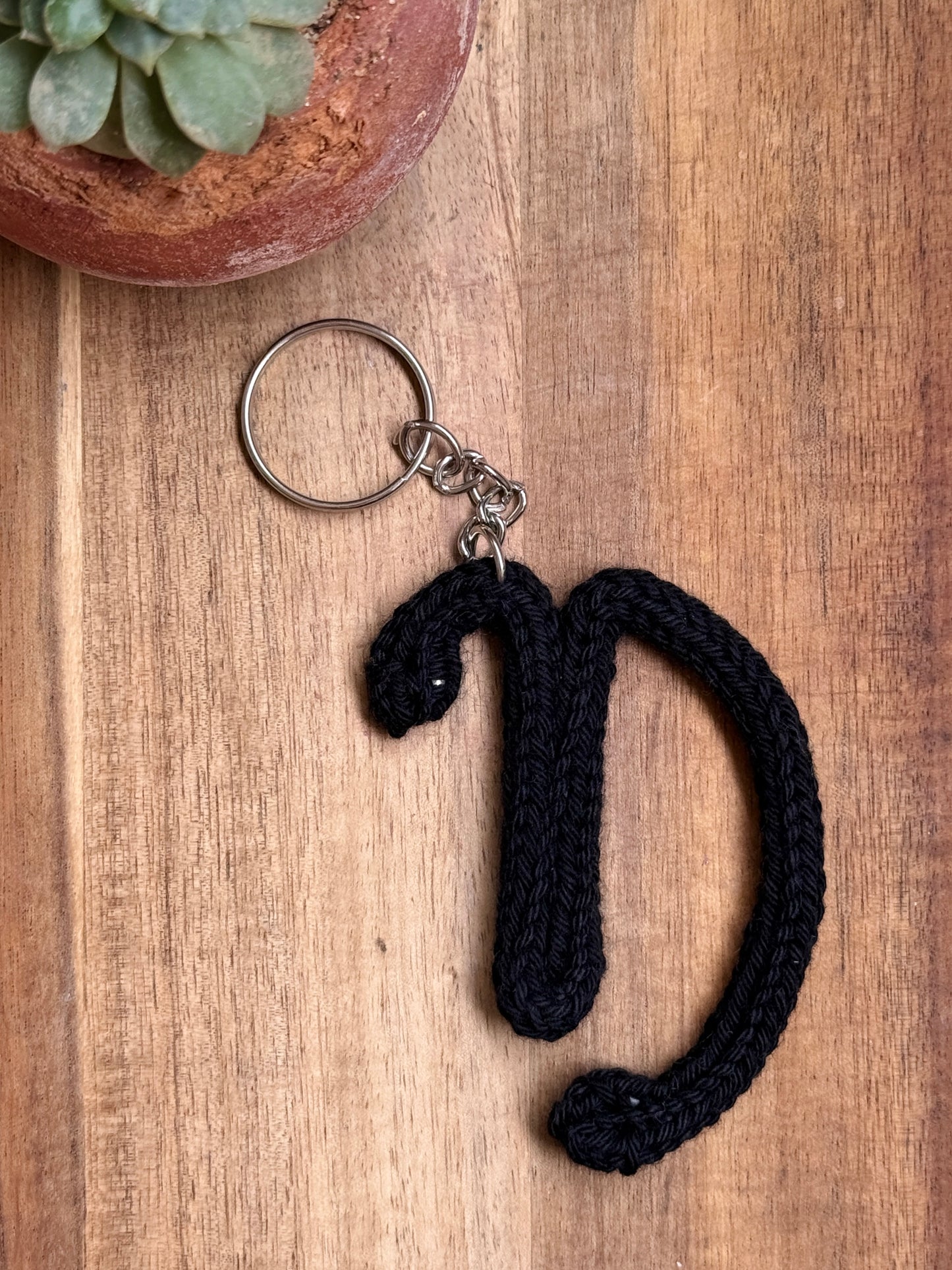 I-Cord Alphabet Keychain – Letter D