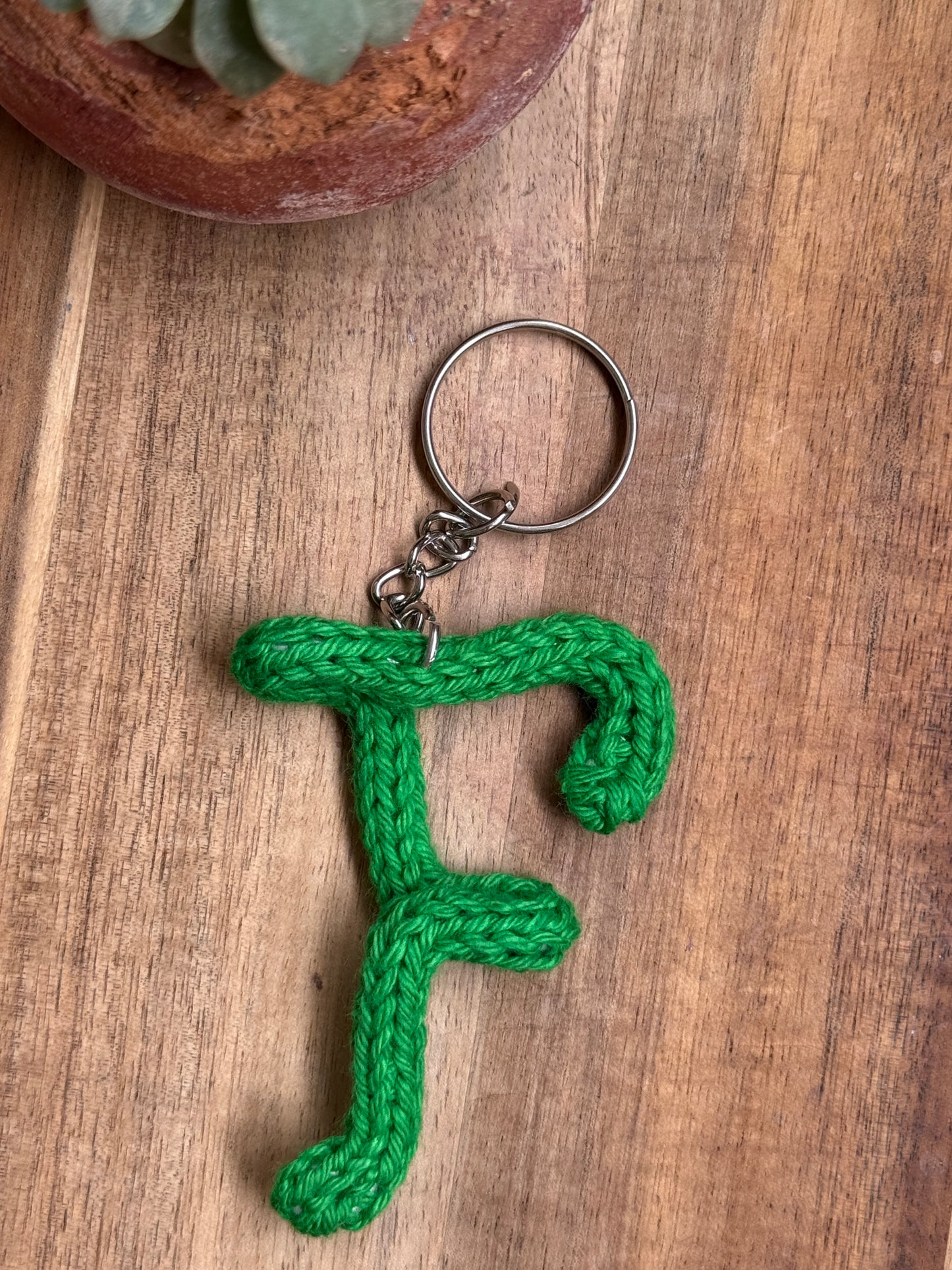 I-Cord Alphabet Keychain – Letter F