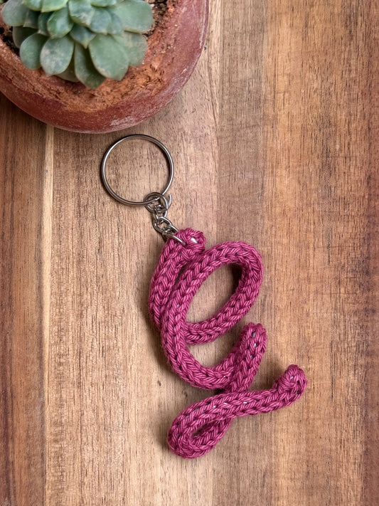 I-Cord Alphabet Keychain – Letter G