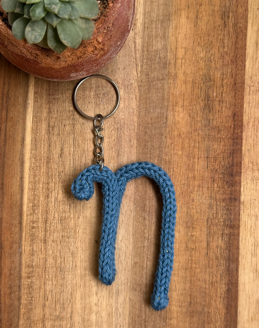 I-Cord Alphabet Keychain – Letter N