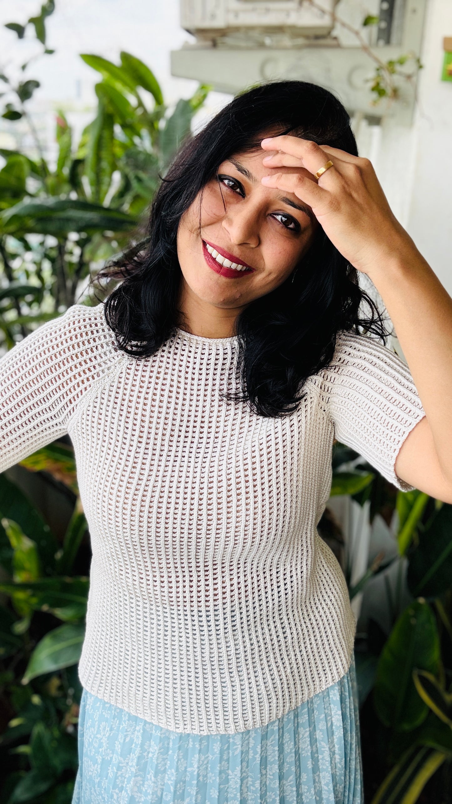 Alma Crochet Tee