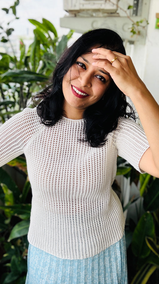 Alma Crochet Tee