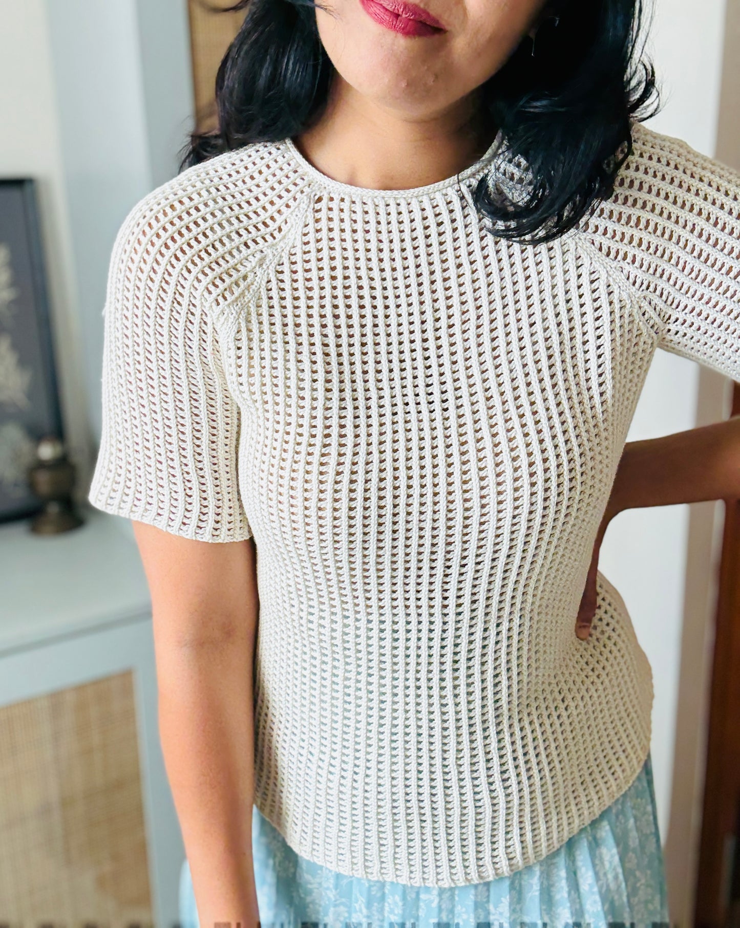 Alma Crochet Tee