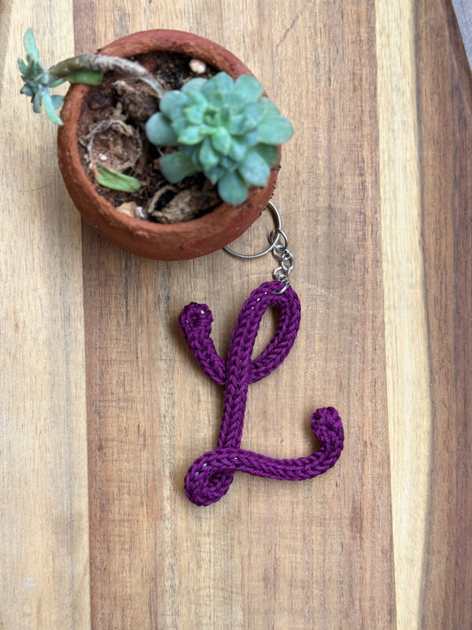 I-Cord Alphabet Keychain – Letter L