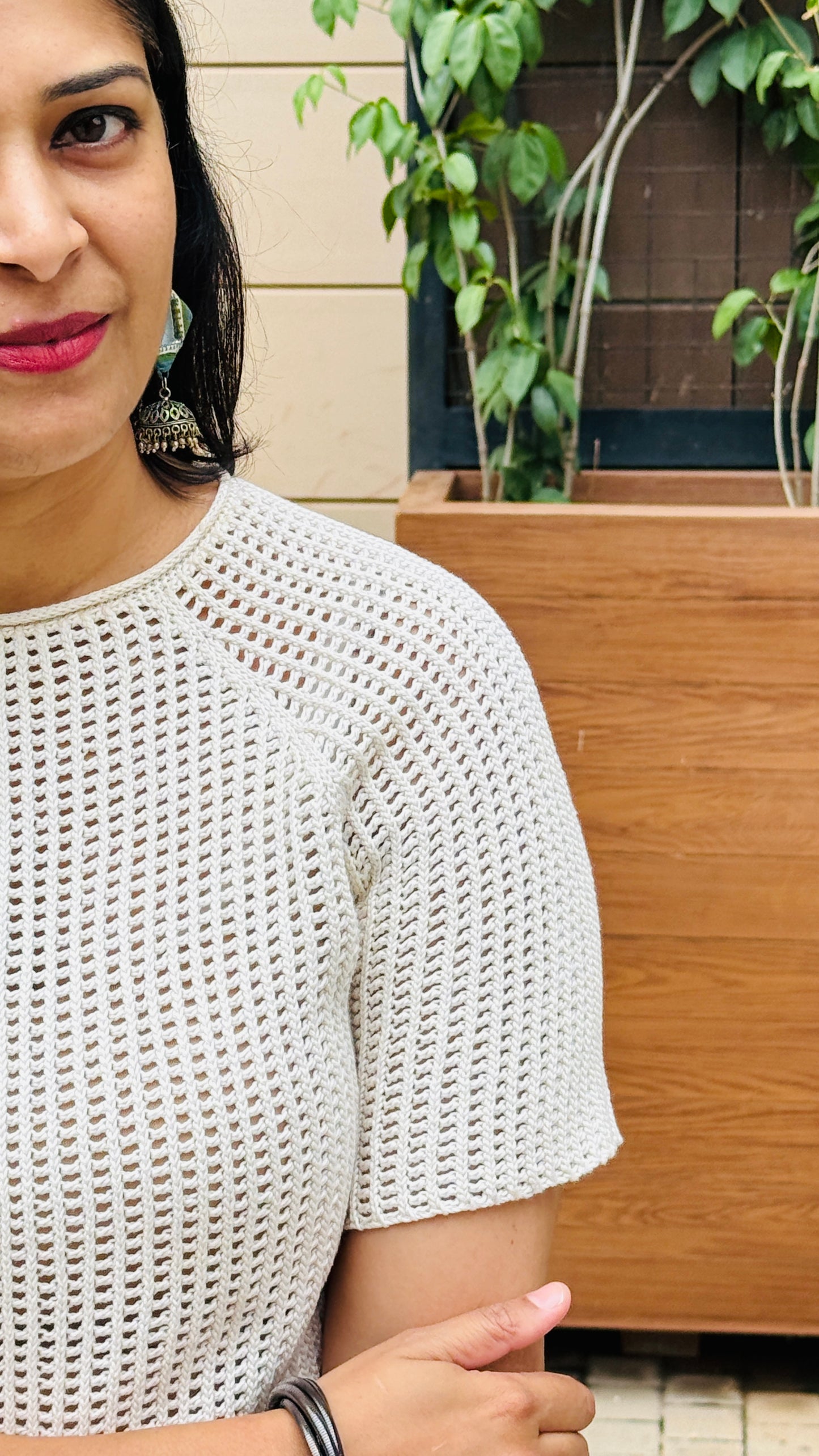 Alma Crochet Tee