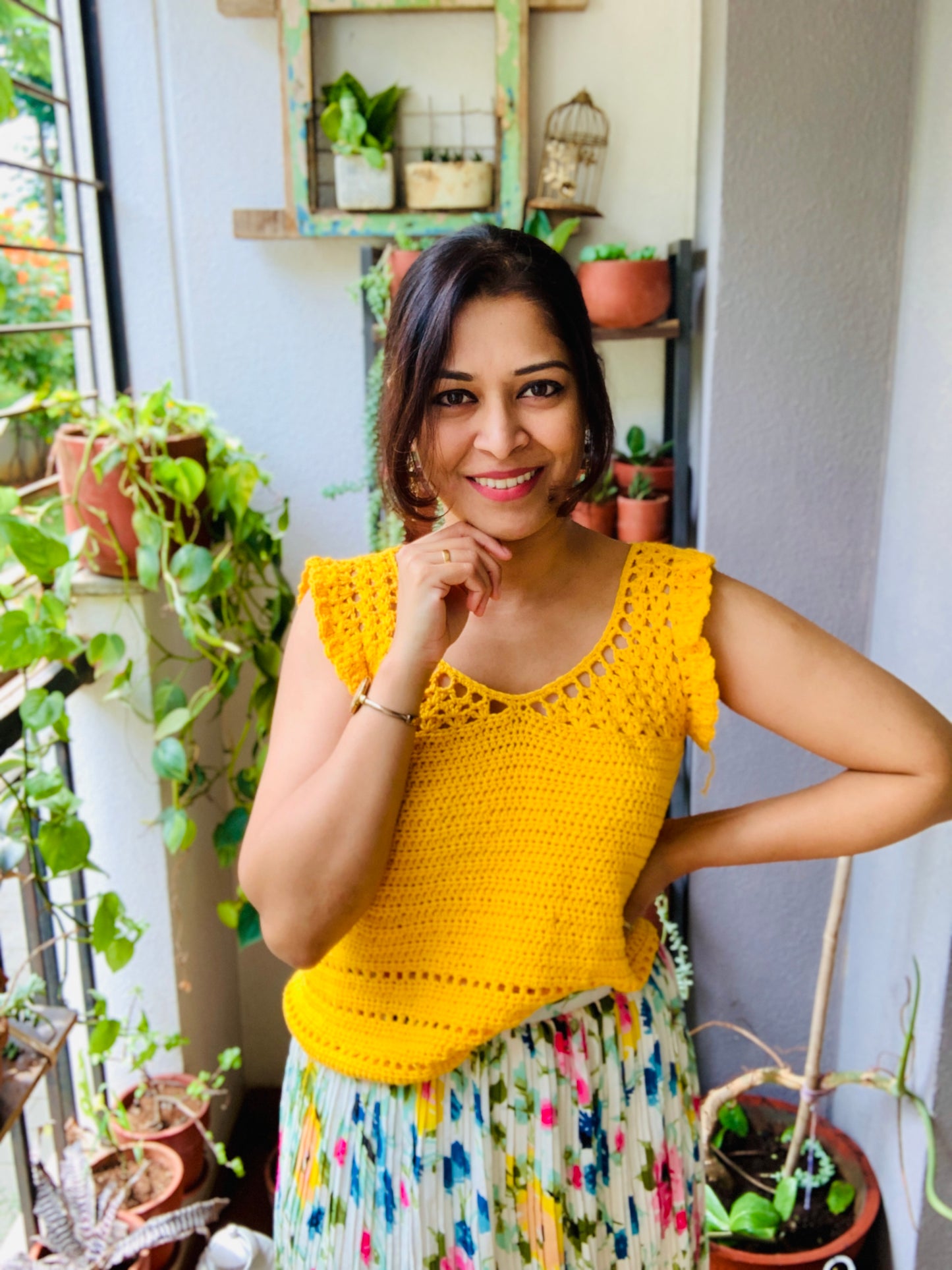 The Orlaya Lace Crochet Top