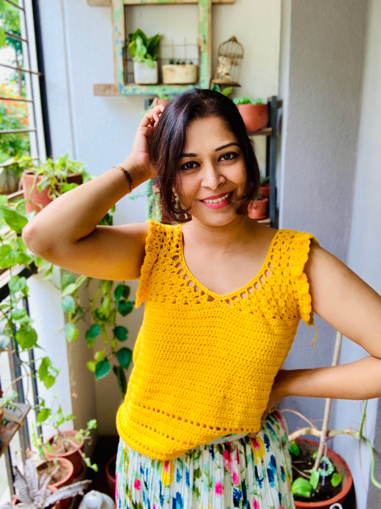 The Orlaya Lace Crochet Top